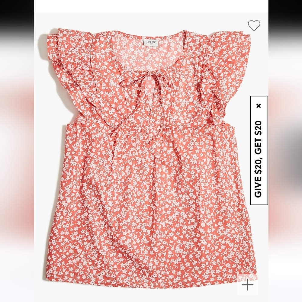 J. Crew Floral Print Top